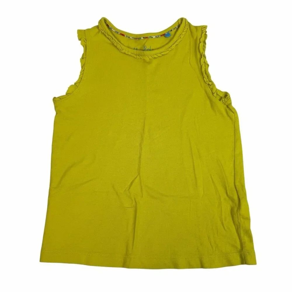 Mini Boden Girls 7/8 Chartreuse Tank